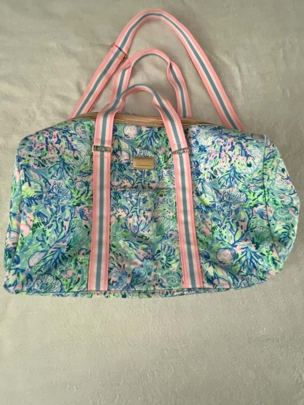 Lilly Pulitzer Printed Lightweight Weekender Bag - Surf Blue Soleil It On Me